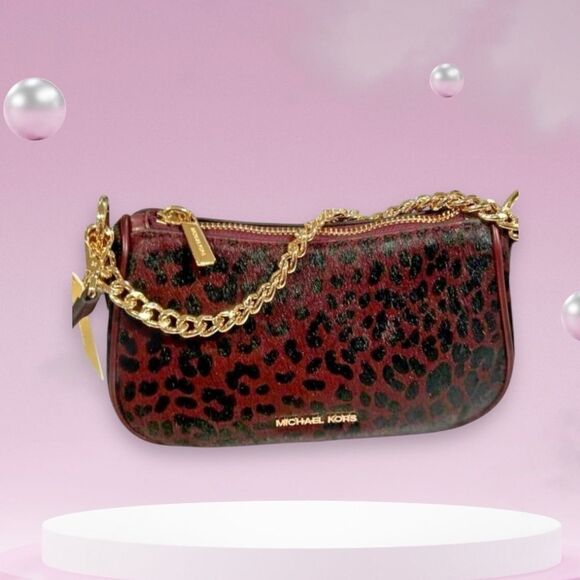 MICHAEL KORS CAMELA SMALL POUCHETTE CROSSBODY - Picture 1 of 7